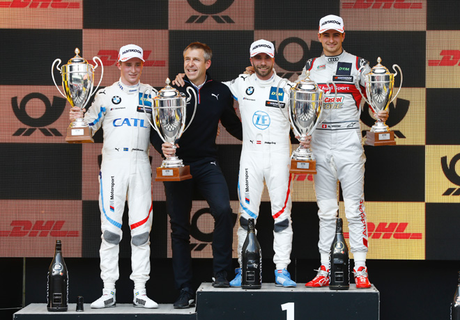 DTM - Zolder 2019 - Carrera 1 - Joel Eriksson - Philipp Eng - Nico Muller en el Podio