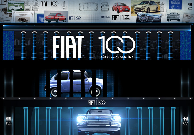 Fiat celebra sus 100 anios en Argentina con la proyeccion de imagenes en edificios emblematicos 1