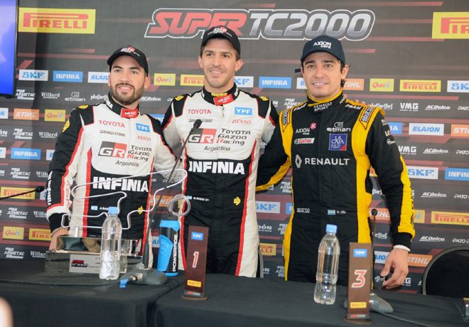 STC2000 - Villicum - San Juan 2019 - Carrera - Julian Santero - Matias Rossi - Matias Milla en el Podio