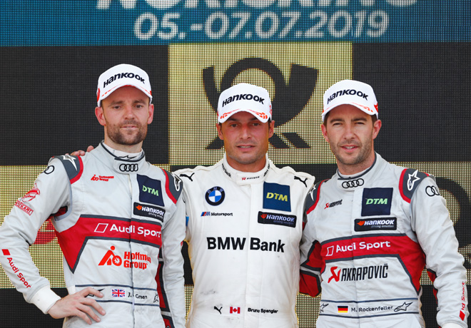 DTM - Norisring 2019 - Carrera 2 - Jamie Green - Bruno Spengler - Mike Rockenfeller en el Podio