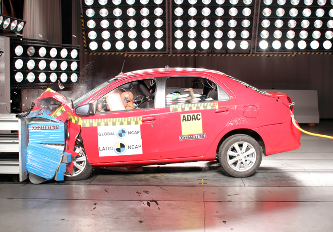 Latin NCAP - Toyota Etios - con 2 Airbags