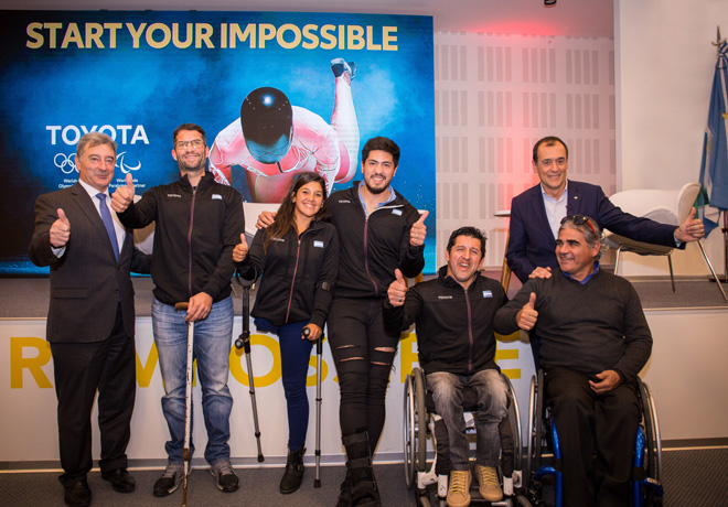 Toyota Argentina presento a su equipo de atletas olimpicos y paralimpicos en el camino a Tokio 2020