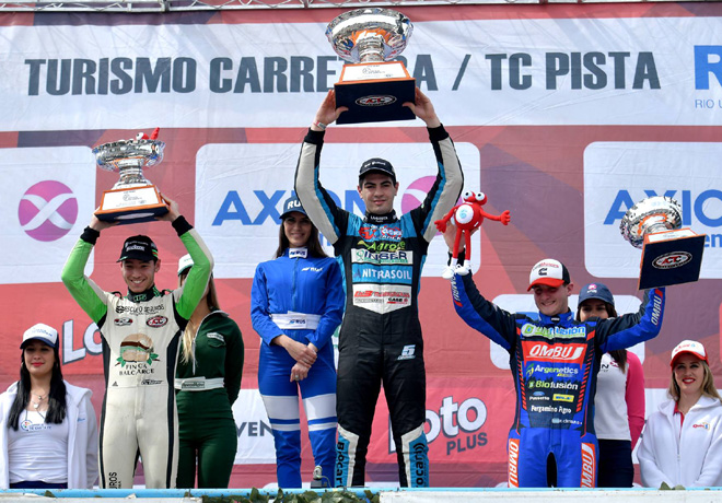 TC Pista - Rafaela II 2019 - Diego Ciantini - Ayrton Londero - Esteban Cistola en el Podio