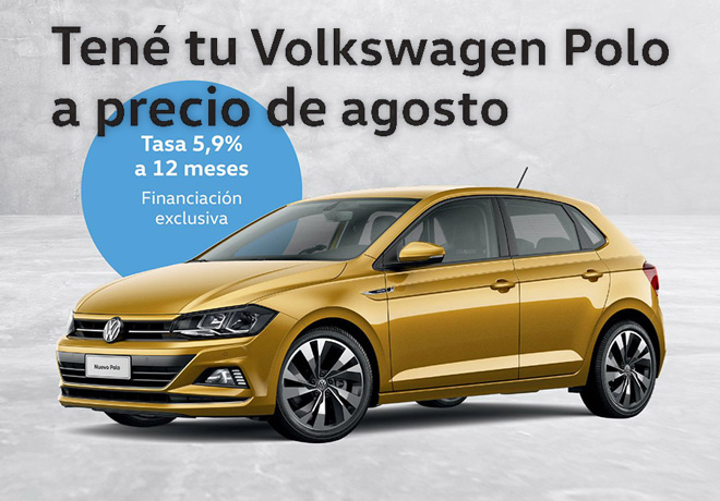 Tene tu VW Polo a precio de Agosto de 2019