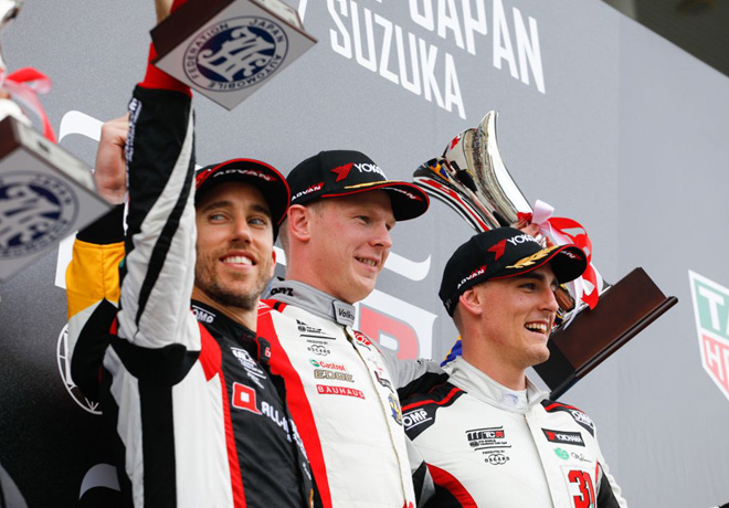 WTCR - Suzuka - Japon 2019 - Carrera 3 - Esteban Guerrieri - Johan Kristoffersson - Thed Bjork en el Podio