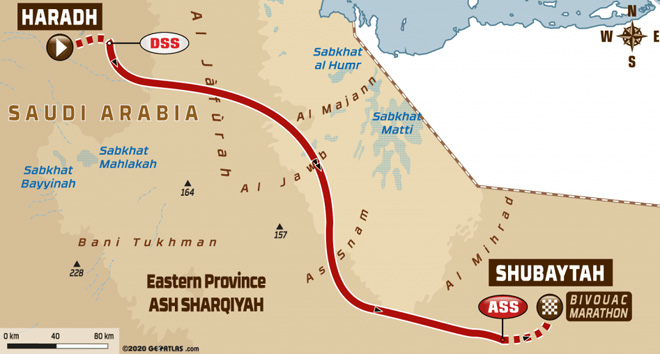 Dakar 2020 - Recorrido Etapa 10