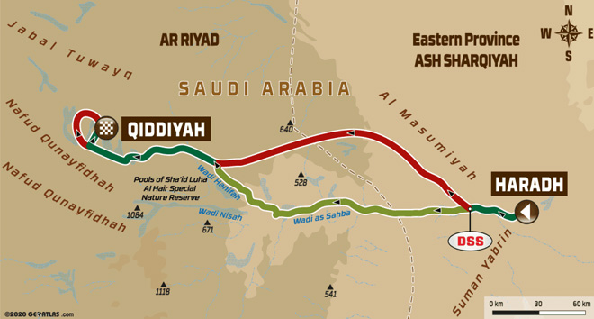 Dakar 2020 - Recorrido Etapa 12