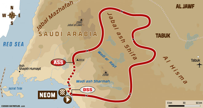 Dakar 2020 - Recorrido Etapa 3