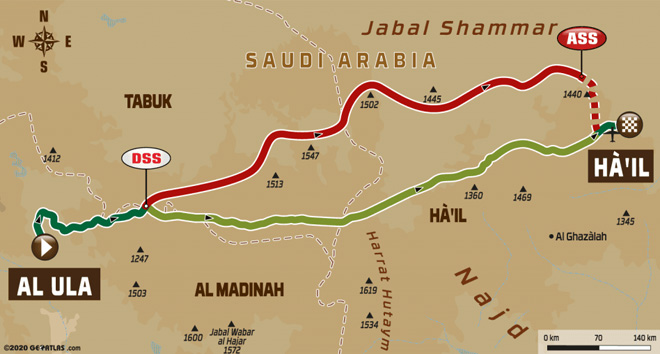 Dakar 2020 - Recorrido Etapa 5