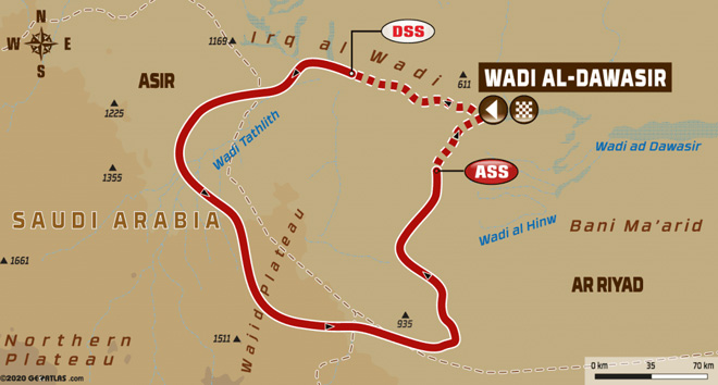 Dakar 2020 - Recorrido Etapa 8