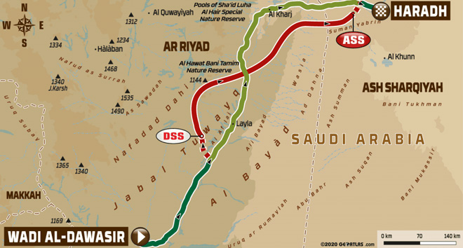 Dakar 2020 - Recorrido Etapa 9