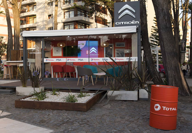 TOTAL Lubricantes junto a Citroen en Pinamar