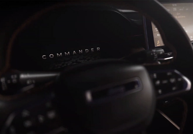 Jeep revela un interior lleno de la sofisticación y espacio del nuevo Commander.