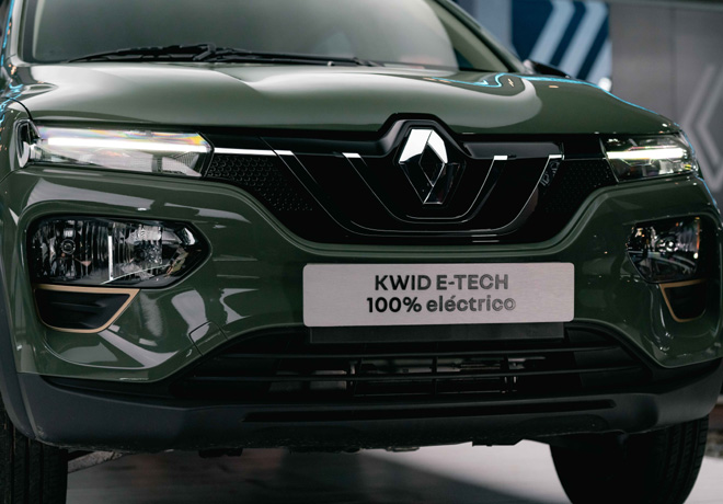 Renault revela el precio de preventa del Kwid E-Tech 100% eléctrico.