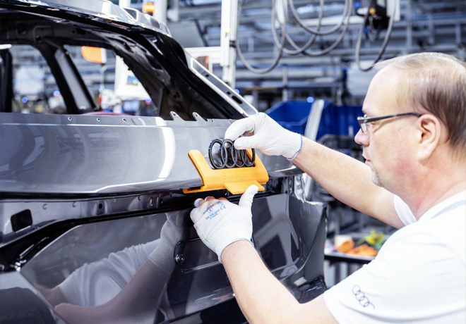 Sostenible y flexible: La producción del Audi Q6 e-tron en Ingolstadt.