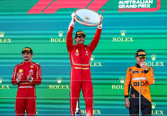GP de Australia de Fórmula 1 – Carrera: Carlos Sainz logra una contundente victoria en Melbourne.