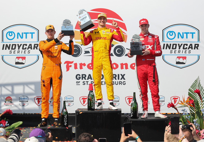 IndyCar Series en San Petersburgo – Carrera: El campeón Alex Palou logró una victoria aplastante.