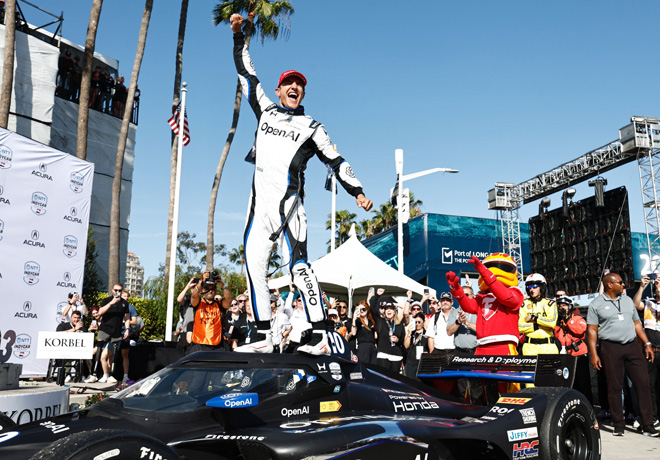 IndyCar Series en Long Beach – Carrera: Un rápido trabajo en boxes y un gran ritmo le permitieron a Alex Palou llevarse la victoria.