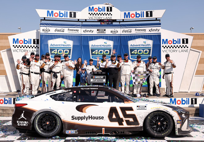 NASCAR en Kansas – Carrera: Reddick se impone en tiempo extra y consigue su quinta victoria de la temporada.