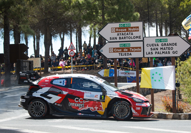 WRC en las Islas Canarias – Día 1: Ogier lidera el dominio de Toyota.