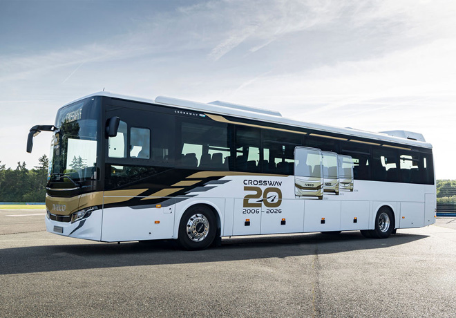 El Crossway Rossway Low Entry Elec de Iveco Bus demostró una autonomía de más de 500 km en pruebas realizadas en rutas de Alemania.