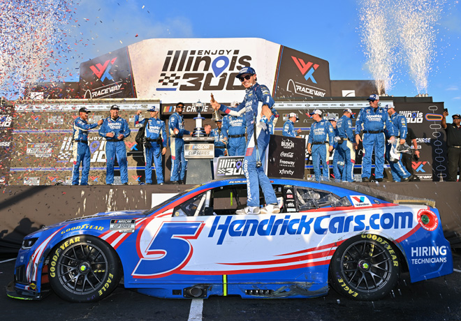 NASCAR en Gateway – Carrera: Kyle Larson ganó en tiempo extra.